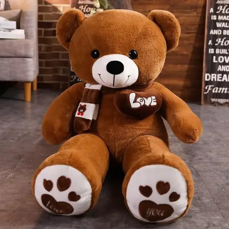 Ours marron en peluche géant 