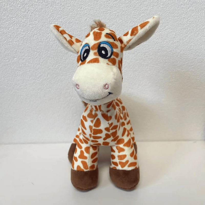 Peluche girafe mignonne debout de face Image