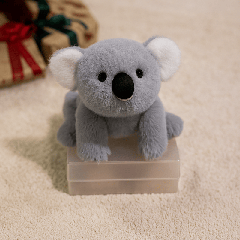 Peluche koala kawaii sur une boite  Image