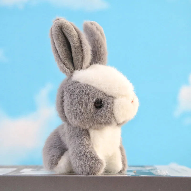 Peluche lapin gris nain