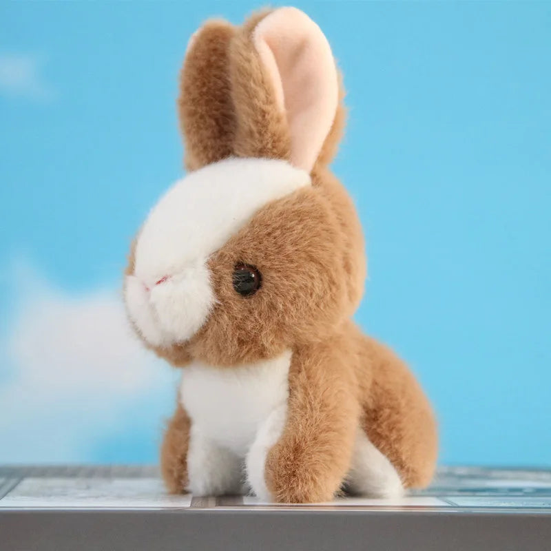 Peluche lapin marron nain