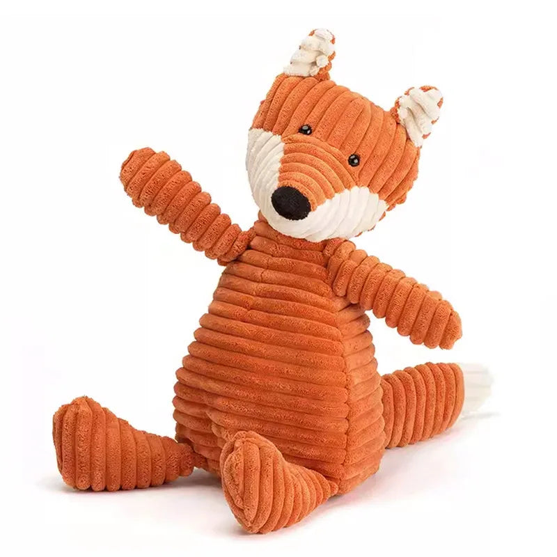 Peluche renard kawaii sur un fond blanc
