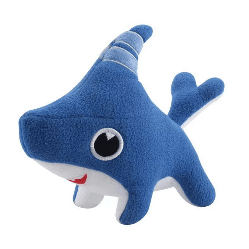 Peluche requin chien sur fond blanc Image