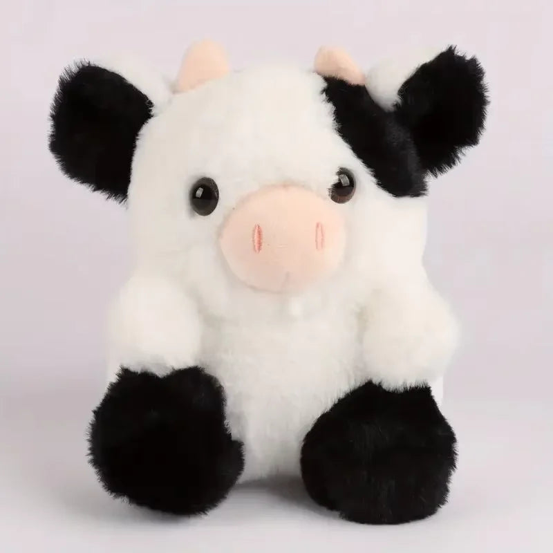Peluche vache colorée noir 