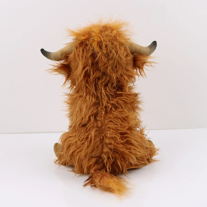 Peluche vache highland de dos Image