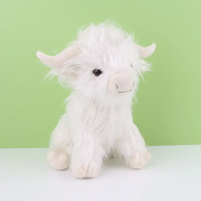 Peluche vache highland blanche  Image